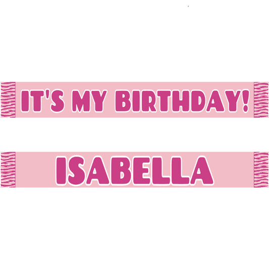 Custom Solid Scarf with Text