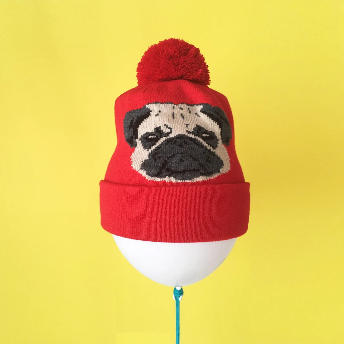 Pug Beanie Pixelknit