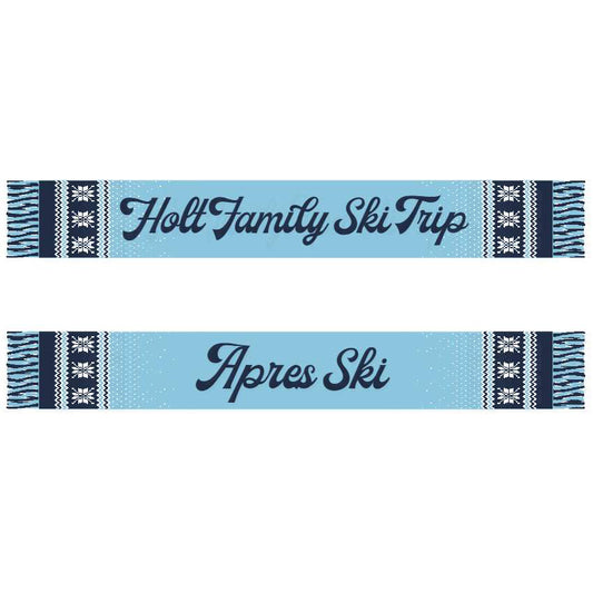 Ski Trip Custom Knit Scarf