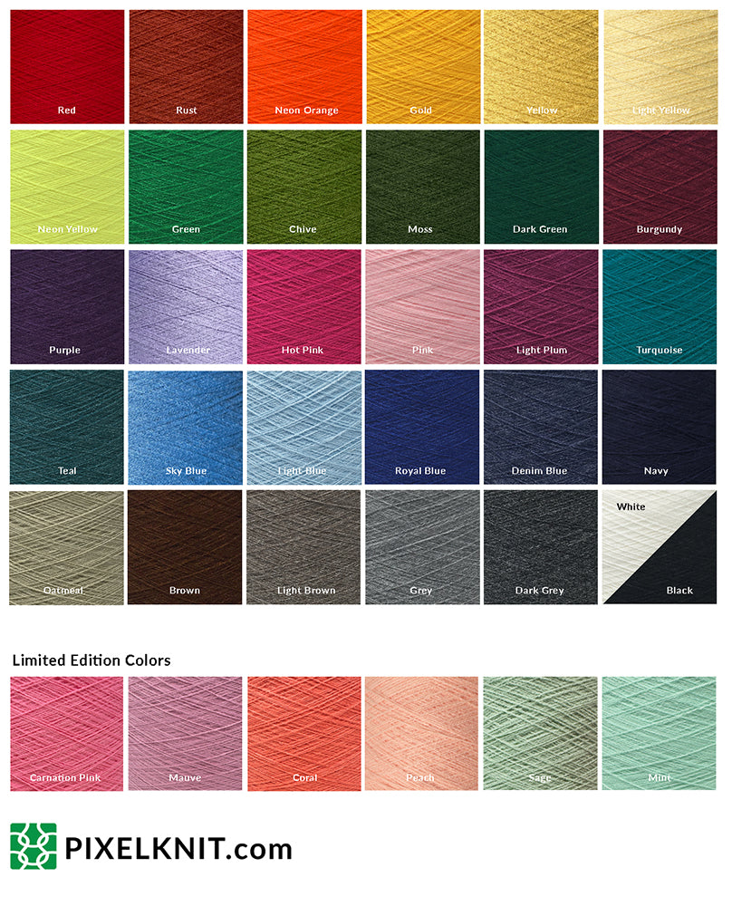 Yarn Colors Available for Fall 2025